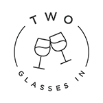 Two Glasses In logo
